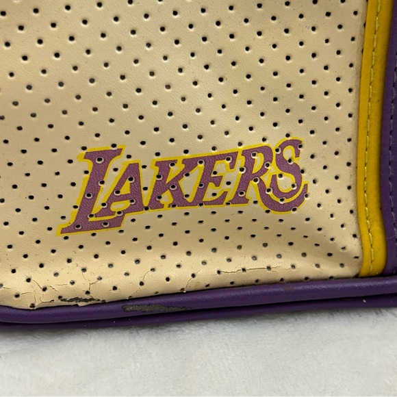 Los Angeles LA Lakers NBA Basketball Perfect Bowler Hand Bag Women’s Purse Read - Picture 2 of 12